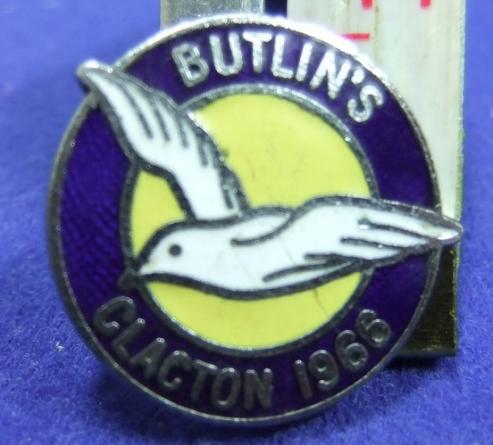 Butlins holiday camp badge clacton 1966