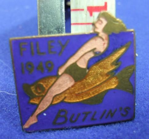 Butlins holiday camp badge filey 1949