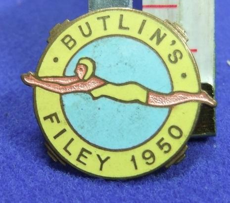 Butlins holiday camp badge filey 1950