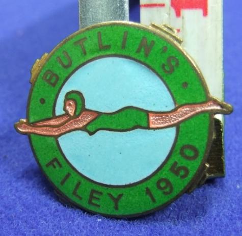 Butlins holiday camp badge filey 1950