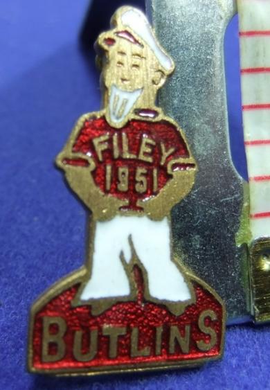 Butlins holiday camp badge filey 1951