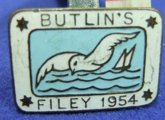 Butlins holiday camp badge filey 1954