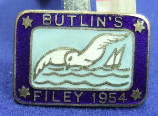 Butlins holiday camp badge filey 1954