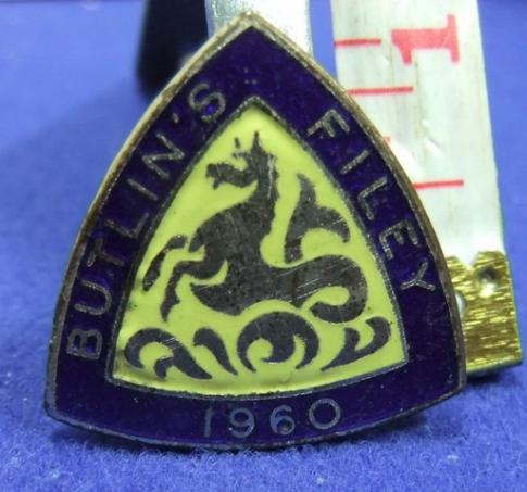 Butlins holiday camp badge filey 1960