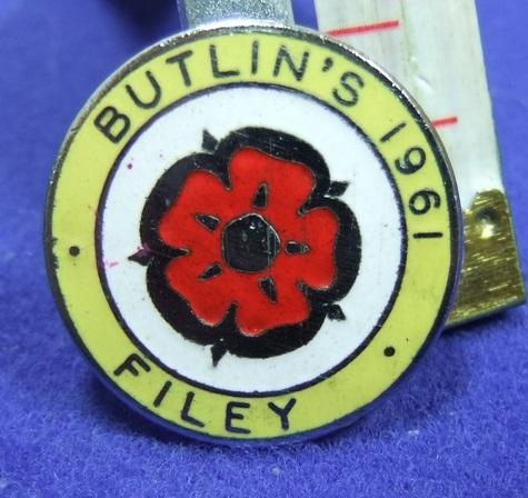 Butlins holiday camp badge filey 1961