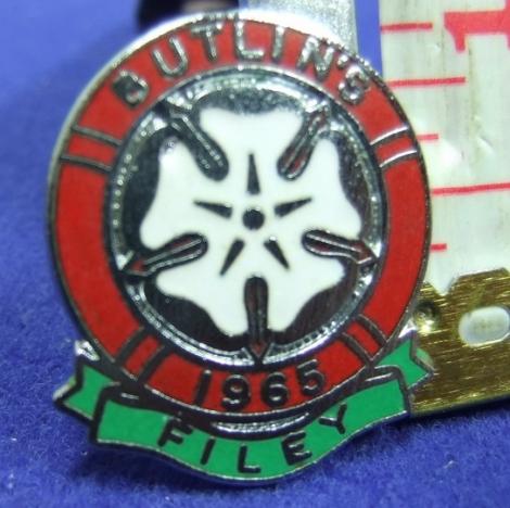 Butlins holiday camp badge filey 1965