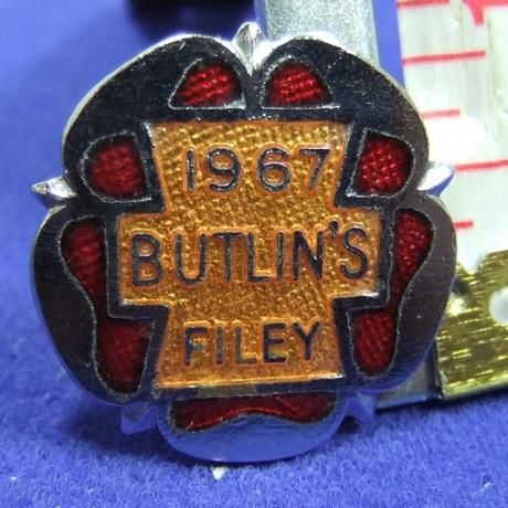 Butlins holiday camp badge filey 1967