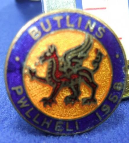 Butlins holiday camp badge pwllheli 1958