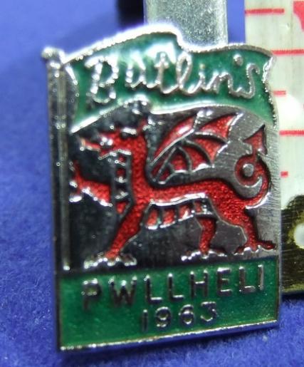 Butlins holiday camp badge pwllheli 1963
