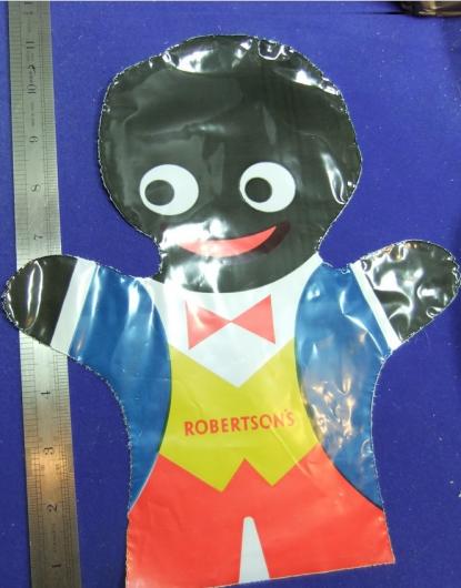 Robertsons golly hand puppet polythene advert advertising