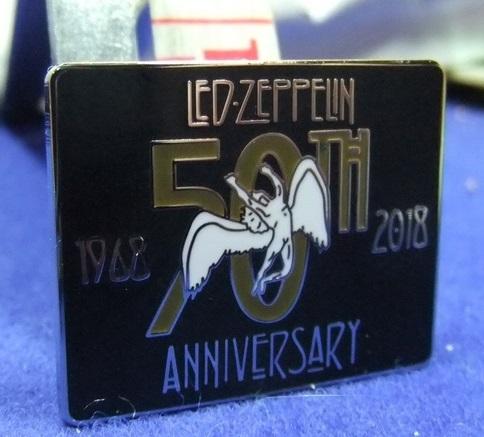 Badge music rock Led Zepelin 50th 1968 2018