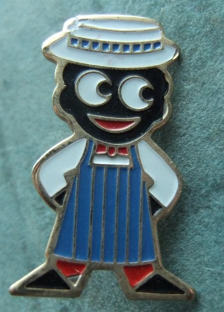 Robertsons Golly Butcher badge brooch 1980s