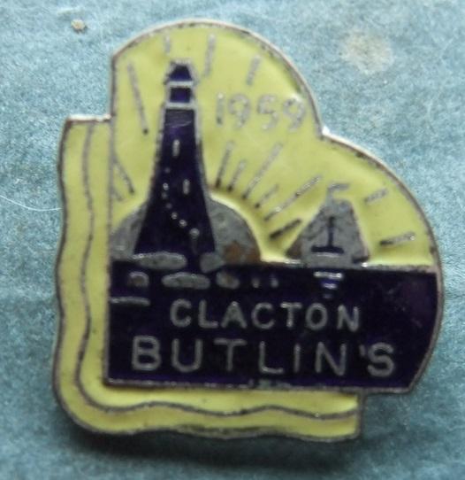 Badge Butlins Holiday Camp Clacton 1959