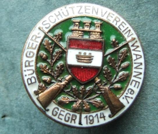 Badge Shooting Gun Rifle Club Citizens Protection Society 1914