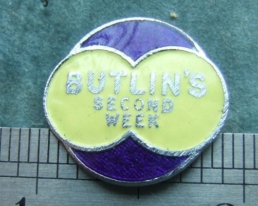 Butlins Holiday Camp Badge 2nd Week Pass reeves