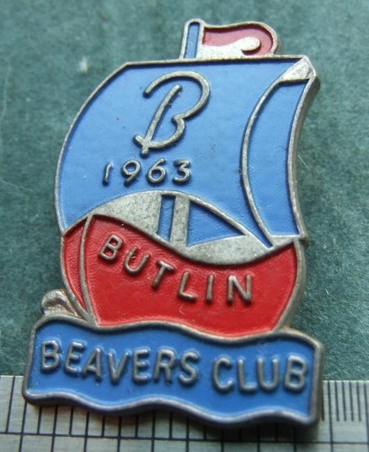 Badge Butlins Beavers 1963 Holiday Camp Gaunt