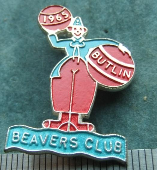 Badge Butlins Beavers 1965 Holiday Camp Gaunt