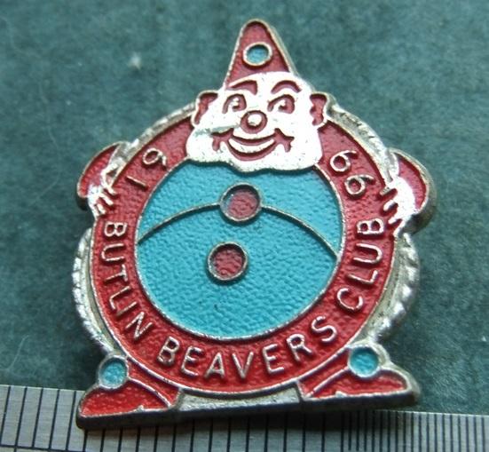 Badge Butlins Beavers 1966 Holiday Camp Gaunt