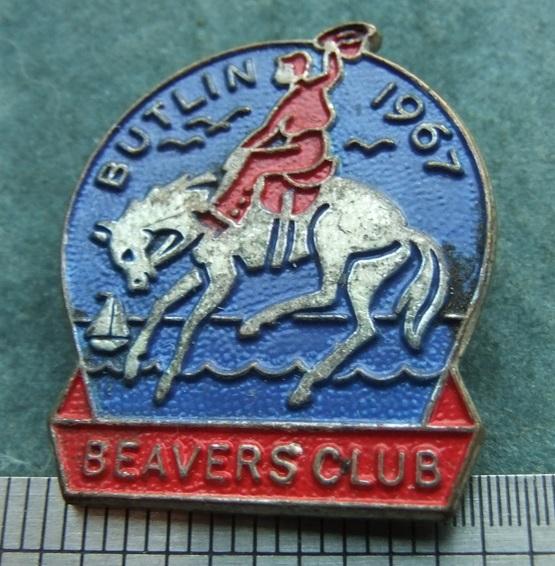 Badge Butlins Beavers 1967 Holiday Camp Gaunt
