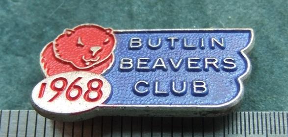 Badge Butlins Beavers 1968 Holiday Camp Gaunt