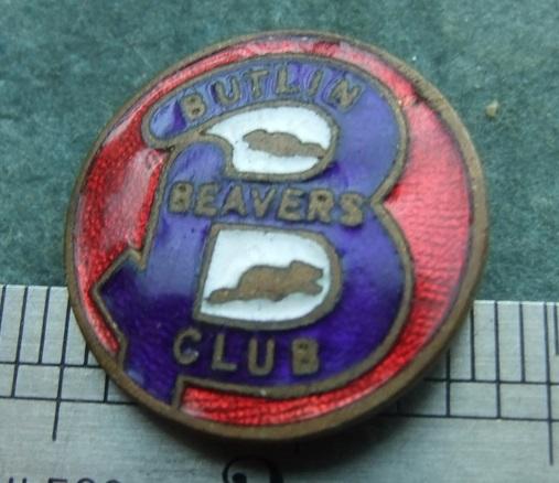 Badge Butlins Beavers Holiday Camp Club Pass 1950s