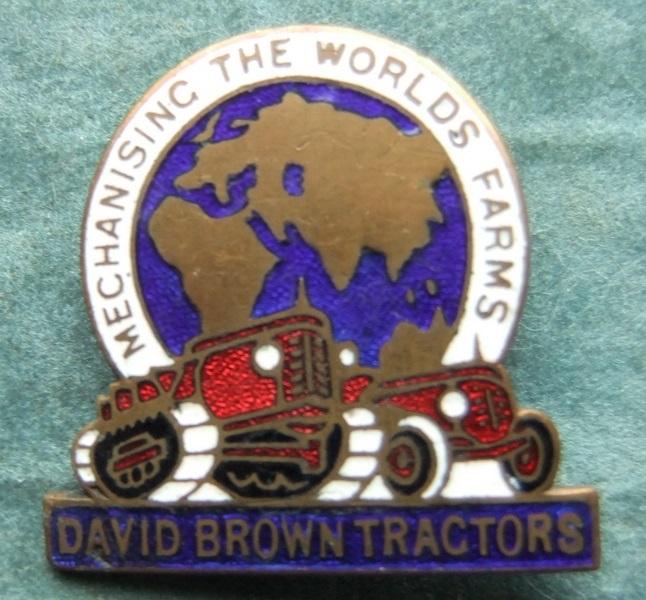 David Brown Tractors Advertising Badge