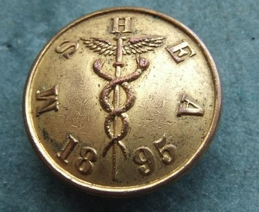 American Military Hospital Medical MSHEA 1895 badge