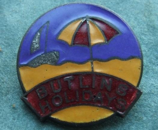Butlins Holidays Camp Hotel Staff Red Coat Pass Badge
