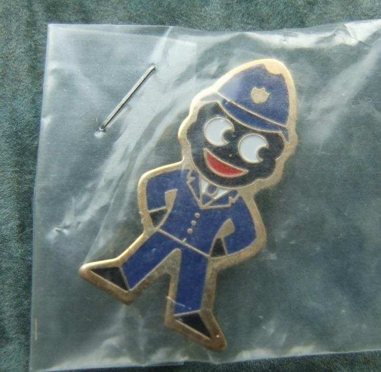 Robertsons golly badge brooch policeman 1980s