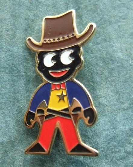 Robertsons Golly Cowboy badge 1980s Sealed Circles