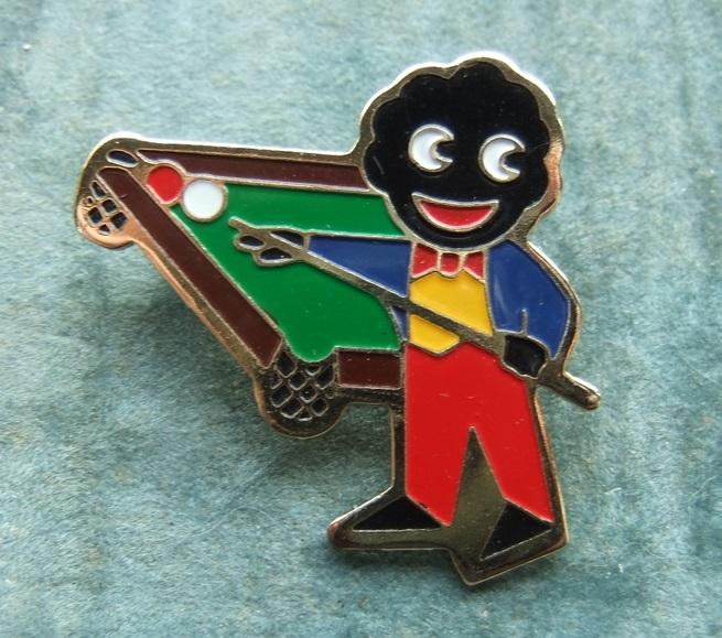 Robertson Golly Badge Snooker Player 1980s