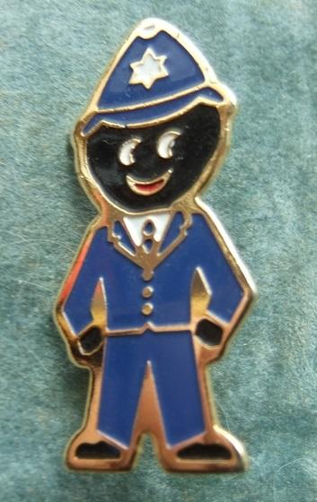 Robertsons golly badge brooch policeman 1990s