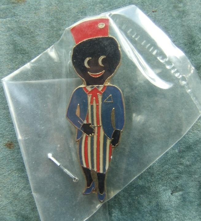 Robertsons golly badge Air Hostess 193 94 large acrylic