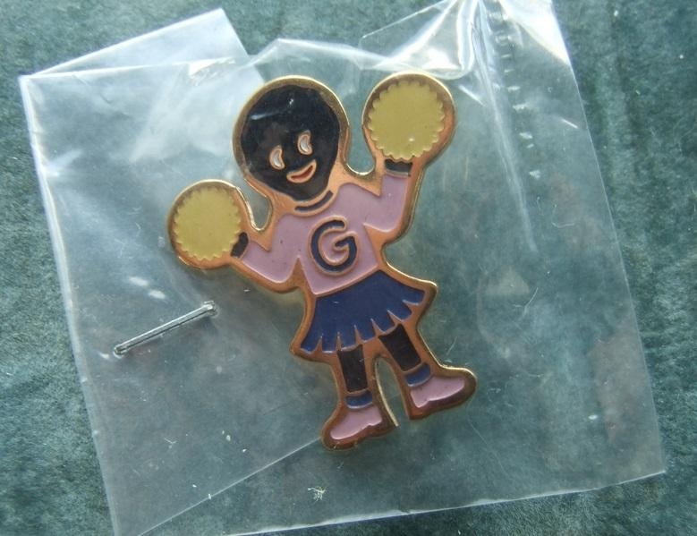 Robertsons Golly Badge 1996 Set Cheerleader