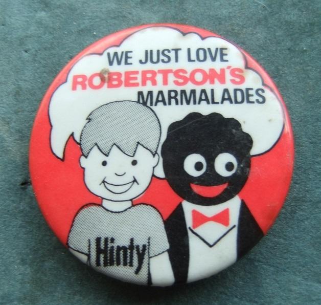Robertsons Golly Hinty Supermarket Tin Badge 1970s