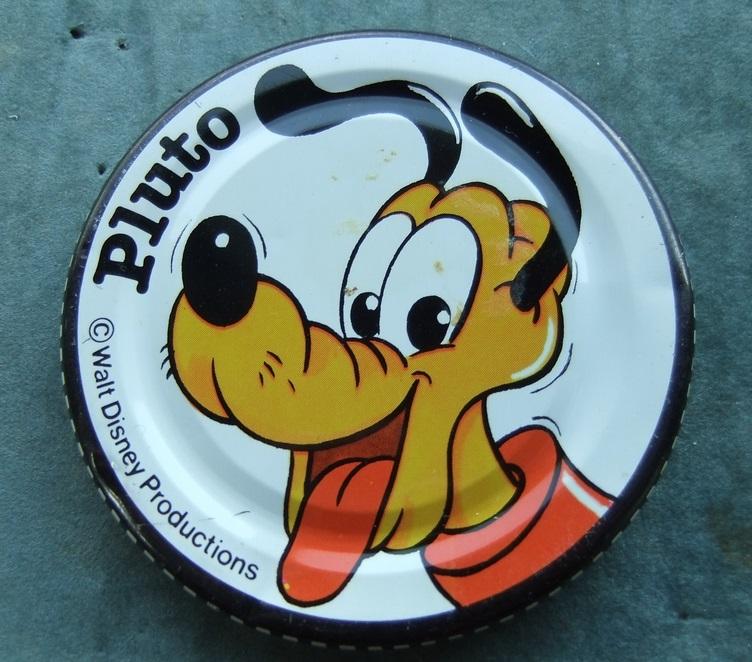 Robertsons Golly Jar Lid Walt Disney 1980s Pluto