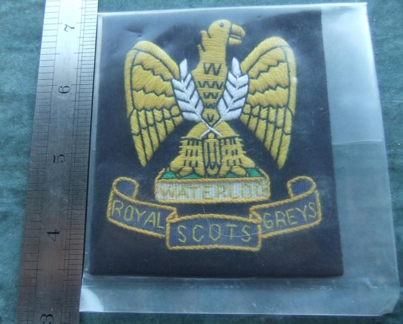 Royal Scots Greys Waterloo Blazer Badge