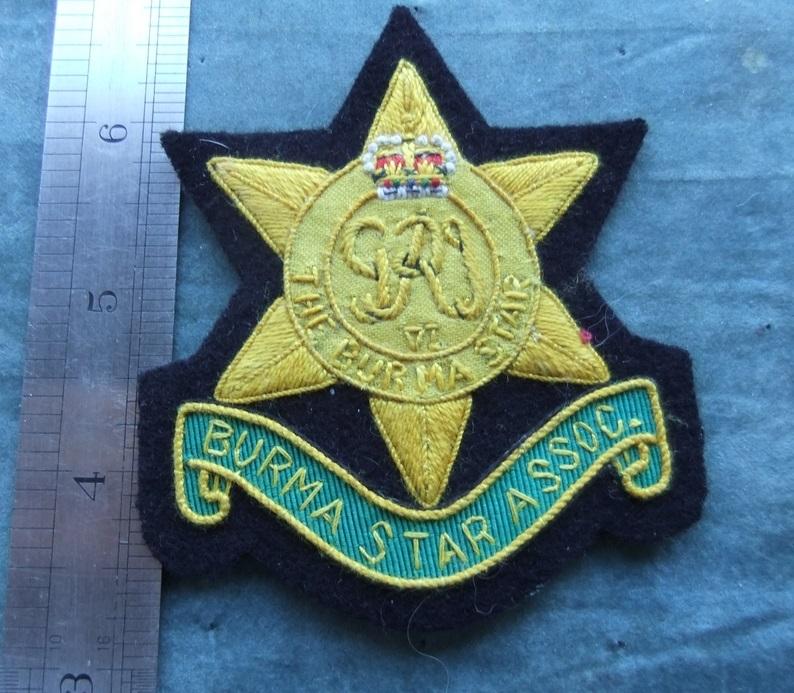 Burma Star Association Blazer Badge