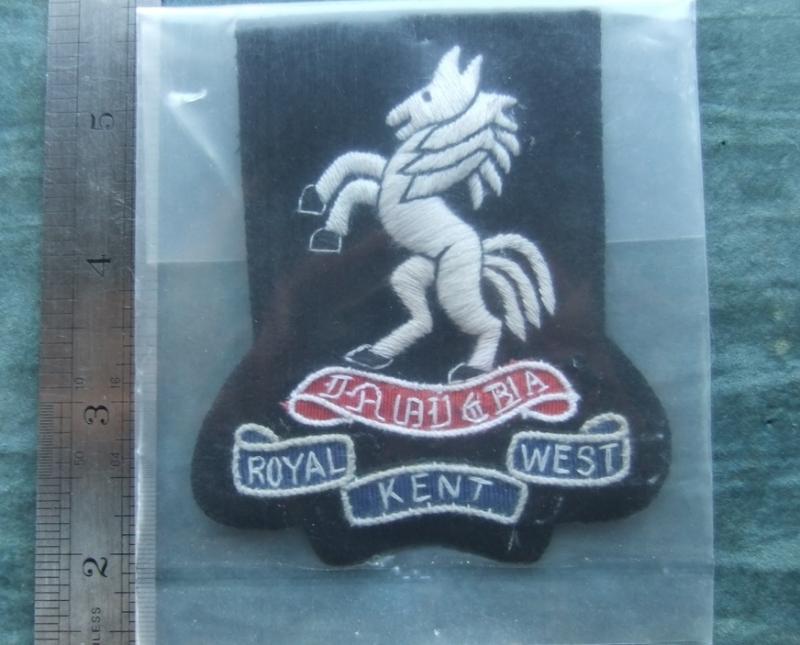 Royal Kent West Regiment Blazer Badge Type 2