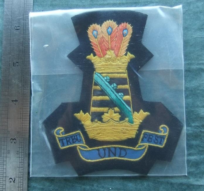 11th Hussars Blazer Badge