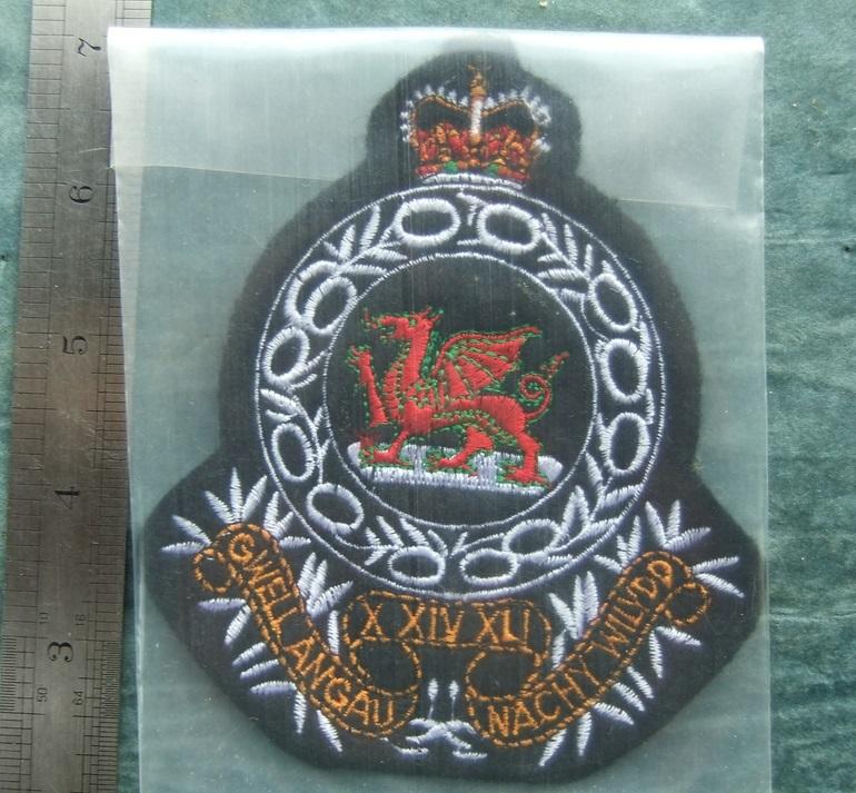 Royal Regiment of Wales Blazer Badge Type 3