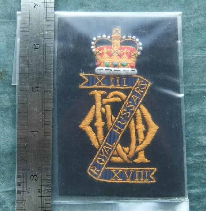 13th 18th Royal Hussars Blazer Badge