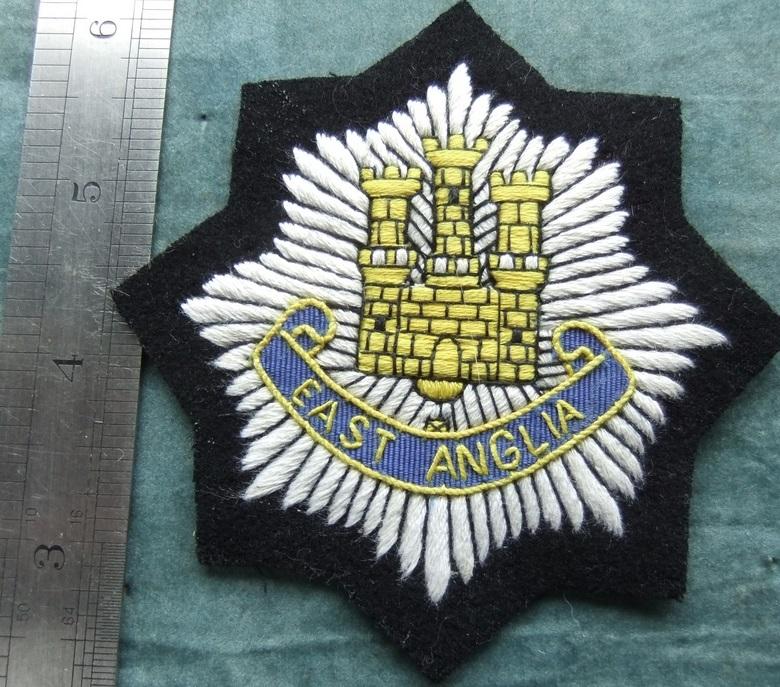 East Anglia Brigade Anglian Regiment Blazer Badge