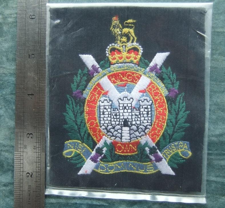 Kings Own Scottish Borderers Blazer Badge