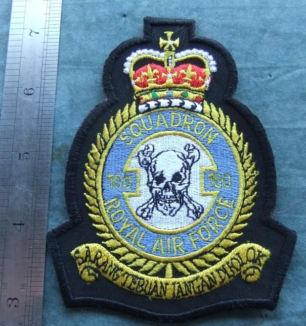 RAF Royal Air Force 100 Squadron Patch Badge