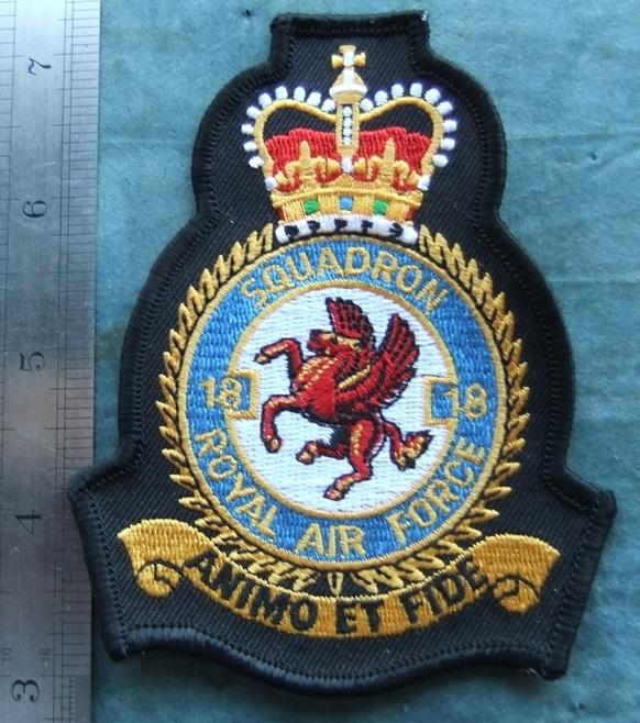 RAF Royal Air Force 18 Squadron Patch Badge