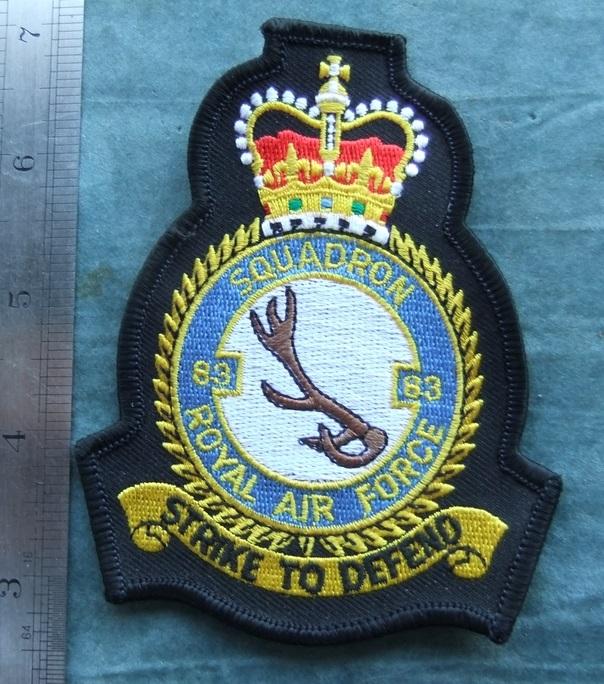 RAF Royal Air Force 83 Squadron Patch Badge