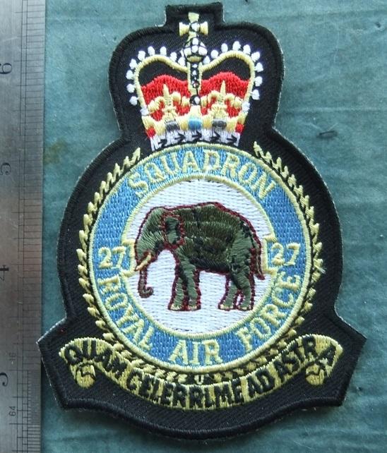 RAF Royal Air Force 27 Squadron Patch Badge