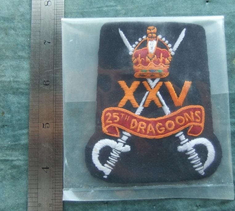 25th Dragoons Blazer Badge