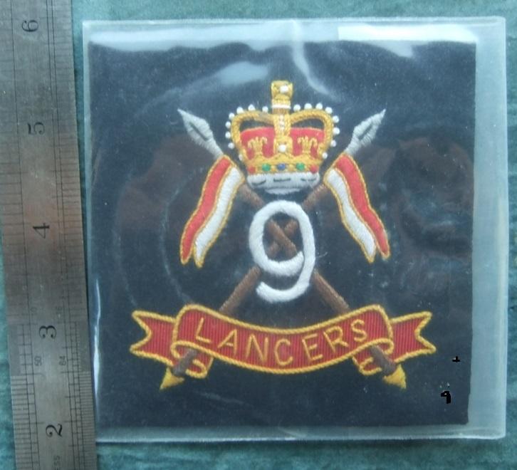 9th Royal Lancers Blazer Badge
